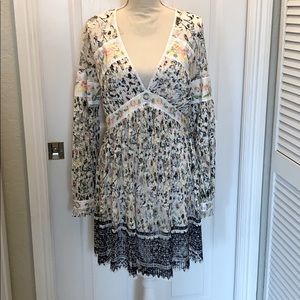 Free People Floral Lace Boho Dress